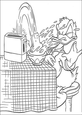 Naughty Bread  Coloring Page